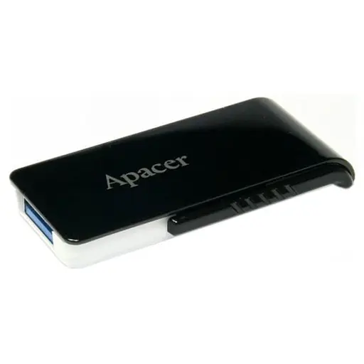 Флеш-накопичувач Apacer USB3.0 32GB AH350 Black (AP32GAH350B-1) - фото 1