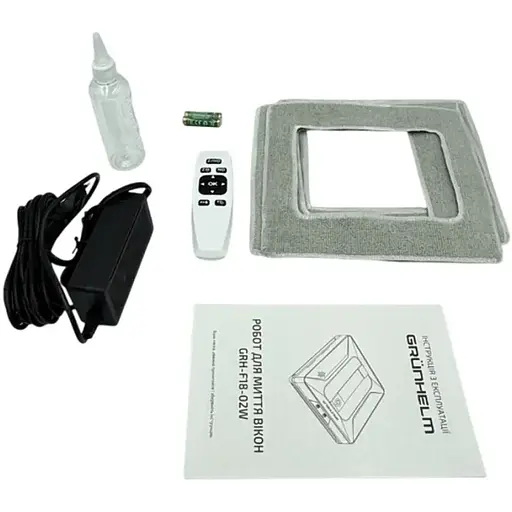 Робот для миття вiкон Grunhelm GRH-F18-02W квадратний 3 режими 100 мл білий (147808) - фото 7