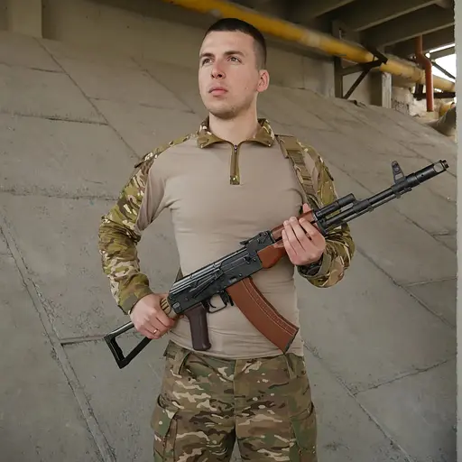 Ремінь Kiborg 3-точковий для АК РПК Coyote (1000-k8000) - фото 10