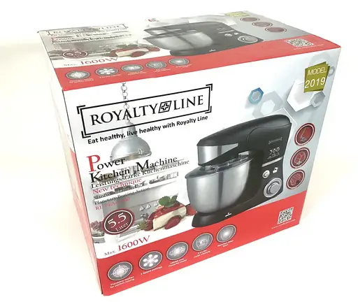 Кухонный комбайн Royalty Line тестомес PKM-1600 black - фото 3