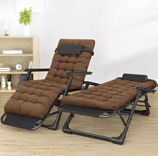 Розкладне крісло з подушкою Leobro Коричневий (LB-FCB-G1-BRN) - фото 3