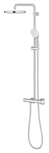 Душова система з термостатом для настінного монтажу Grohe Tempesta System 250 26670001, Хром - фото 4