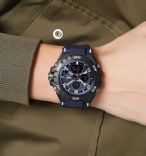 Годинник чоловічий наручний спортивний Skmei 2220 (Синій) - фото 5