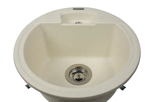 Кухонная мойка гранитная Miraggio Valencia jasmine 442x442x202 00211103, Береза - фото 3