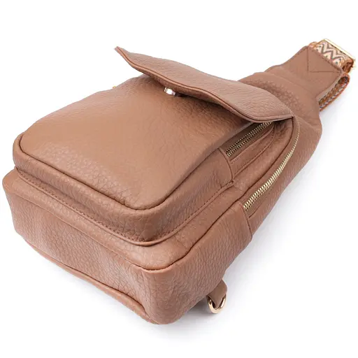 Женская сумка Vintage с одним плечевым ремнем из крупнозернистой экокожи 17х29х9 см sum0026945 - фото 6