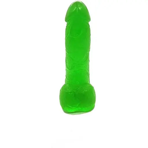 Крафтове мило-член із присоскою Чистий Кайф Green size S натуральне - фото 3