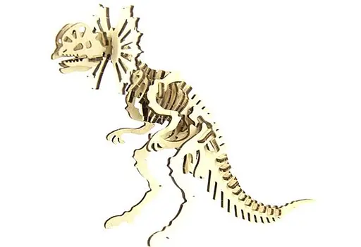 Дерев'яний конструктор динозавр ДИЛОФОЗАВР - фото 1