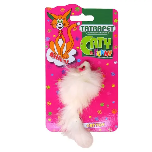 Игрушка для кошек TatraPet Caty Funny плюшевая мышка серая 5 см 