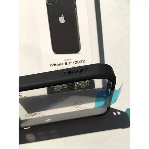 Оригинальный противоударный чехол Spigen для iPhone 13 Ultra Hybrid Matte Black ACS03523 - фото 5