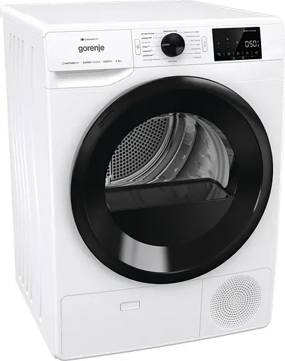 Gorenje Сушильна машина тепловий насос, 9кг, A++, 60см, дисплей, 16 програм, Wi-Fi, білий - фото 3