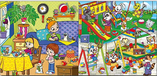 Книга Найди ошибки – исправь наклейками. Розовая (Глория) - фото 2