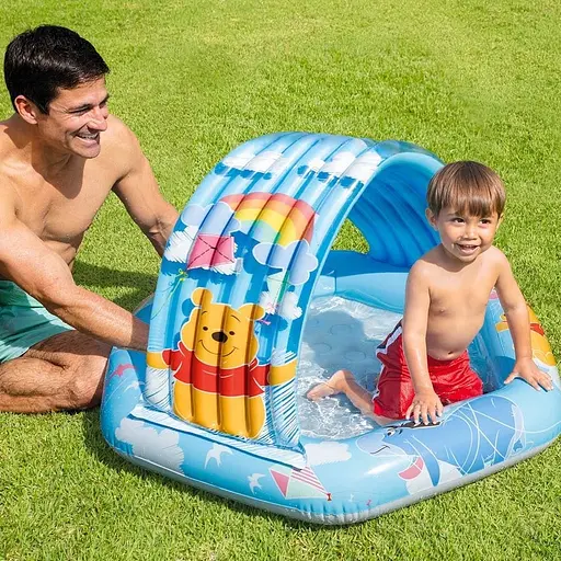 Дитячий басейн Intex Вінні Пух надувний з навісом 109 х 102 х 71 см (58415)  - фото 2