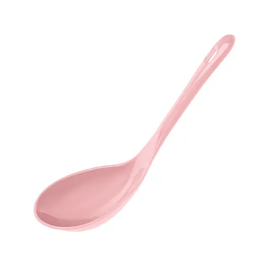 Ложка для мультиварки риса половник пластиковая глубокая 22х7 см Розовый 87993 - фото 1