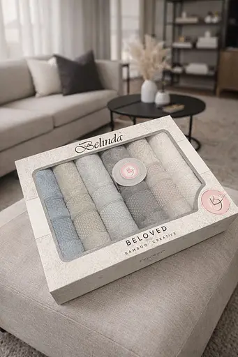 Набір турецьких рушників для ванної 50x90 см 6 шт TC303376182 - фото 2