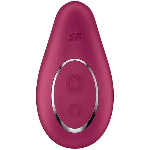 Вібратор Satisfyer Dipping Delight 9 см бордовий