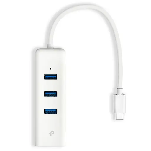 USB-Хаб TP-Link USB Type-C / Gigabit Etherne t та 3-портовий USB3.0 (UE330C) - фото 2