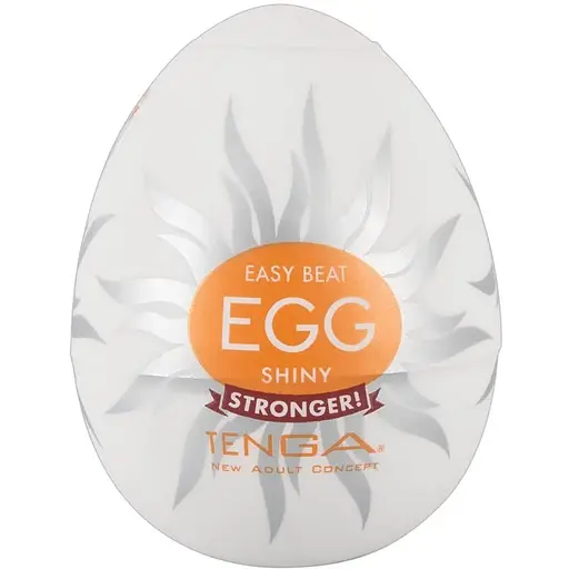 Мастурбатор яйцо Tenga Egg Stronger Shiny белый