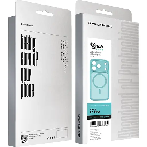 Чохол ArmorStandart Lush MagCase для Apple iPhone 17 Pro Turquoise (ARM87496) [147195] - фото 3