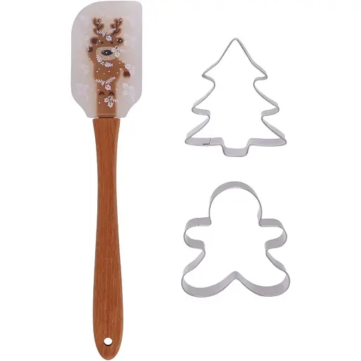 Набор для выпечки Ringel Merry Christmas 3 предмета (лопатка, 2 формы) (RG-10220)