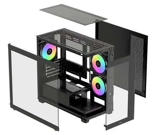Корпус OCYPUS GAMMA C52 BK ARGB (GAMMA-C52-BKD300XX-GL) без блока питания - фото 6