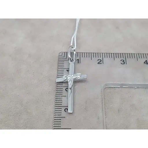 Золотий хрестик Гаразд з діамантами. 304053Б - фото 4