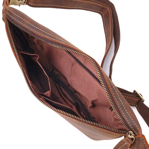 Чоловіча шкіряна сумка Vintage 26х17х3 см sum0022405 - фото 4