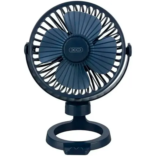 Вентилятор XO MF78 4-inch desktop/bracket adjustable angle fan на аккумуляторе 1200 мА·ч голубой - фото 1