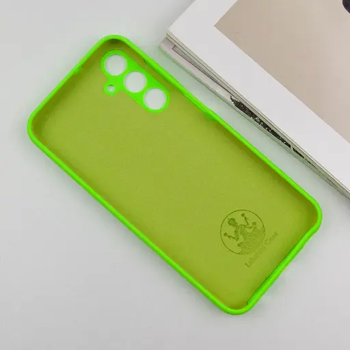 Чохол Lakshmi Silicone Cover Full Camera AA для Samsung Galaxy A35 Салатовий/Neon Green - фото 4