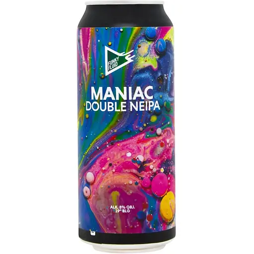 Пиво Funky Fluid Maniac светлое 8% 0.5 л ж/б