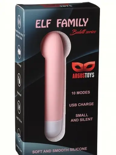 Вібратор для клітора Argus Elf family 1 10.3 см (рожевий) - фото 2