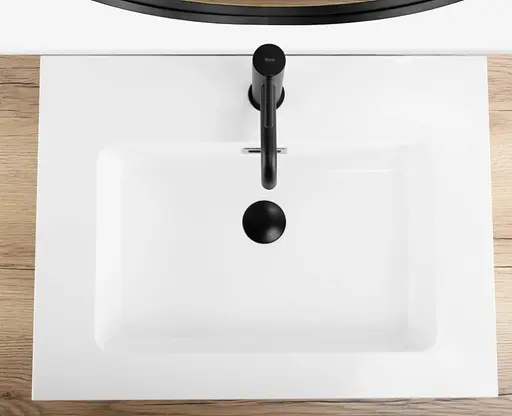 Умивальник Rea Alison 60 white накладний підвісний REA-U6021, Білий - фото 3