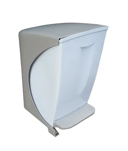 Контейнер для мусора Bauletto, 19x25x30,6h, 6,5л бело-бежевый - фото 2