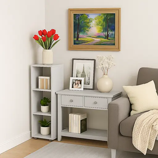 Пенал середній ОП-702 Orange-Line 350х347х1103 Сіра мишка - фото 3