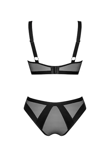 Комплект белья Obsessive Amoria M/L черный - фото 6