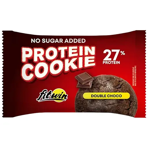 Блок протеинового печенья FitWin Protein Cookie 27% протеина 10 шт