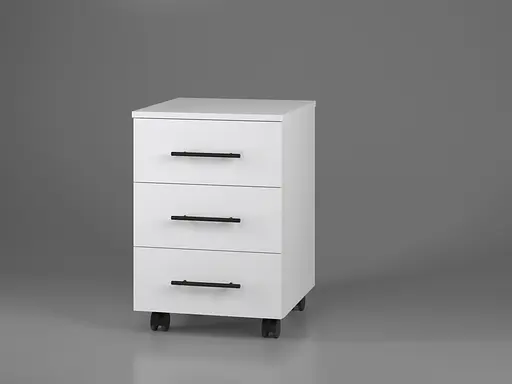 Тумба мобільна ОП-401 Orange-Line 406х423х584 Білий - фото 2