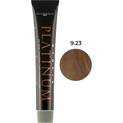 Крем-фарба для волосся Hipertin Utopik Platinum 9.23 Дуже світлий блонд перламутрово-золотистий 60 мл