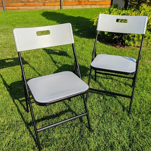 Складной стул Wall Sticker 46х42.5х86 см белый SW-00001610 - фото 9