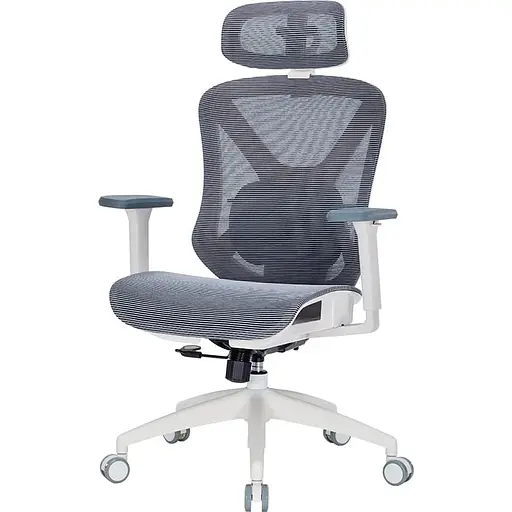 Крісло офісне Officepro Atlas OC630-W-DG-DG White/Dark Gray (OC630-W-DG-DG) - фото 4