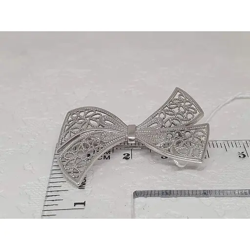 Срібна брошка Ірій Бантик. 9525 - фото 4