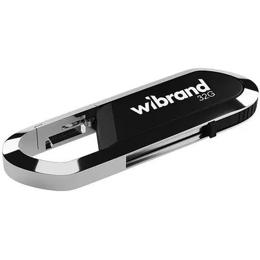 Флеш-накопичувач Wibrand USB 2.0 Aligator 32Gb чорний - фото 1