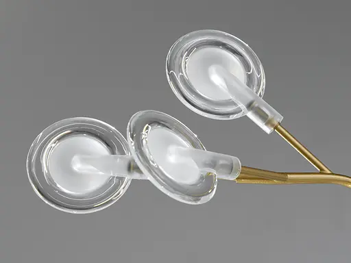 Новинка 2024 люстра підвіс "Світлячок", на 54 лампи, золото сатин - фото 3