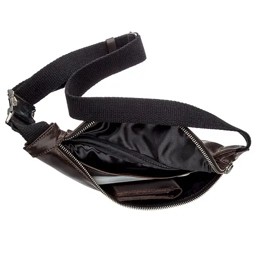 Чоловіча шкіряна сумка GRANDE PELLE 22х13х7 см sum0012706 - фото 4