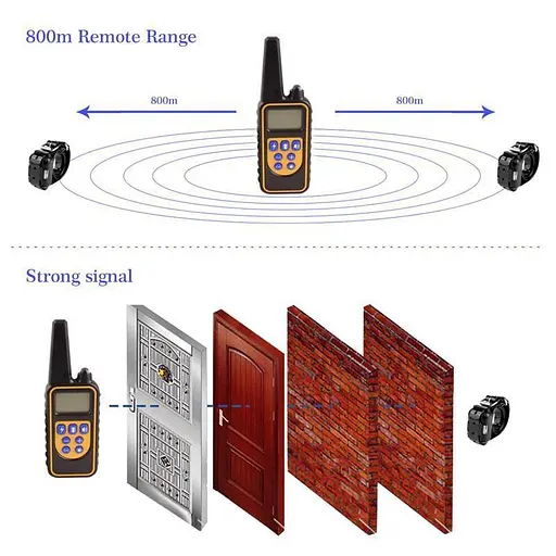 Електронашийник для собак дрессирувальний Pet DTC-800 з 3-ма нашийниками для 3-х собак (100363) - фото 6