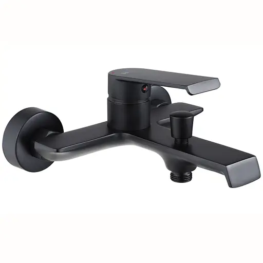 Змішувач для ванни Rea Hass настінний black REA-B9967 Черный маовый - фото 2