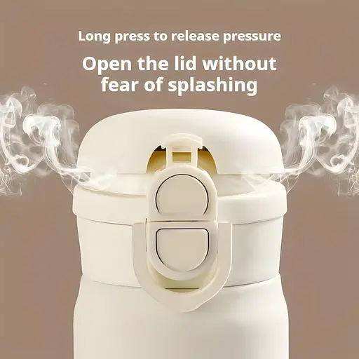 Термос Yimi для кофе и чая 350 мл белый (YIMI-BW-091-T) - фото 2