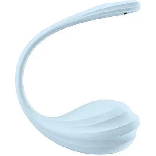 Смарт-виброяйцо Satisfyer Smooth Petal Connect App Light Blue - фото 5