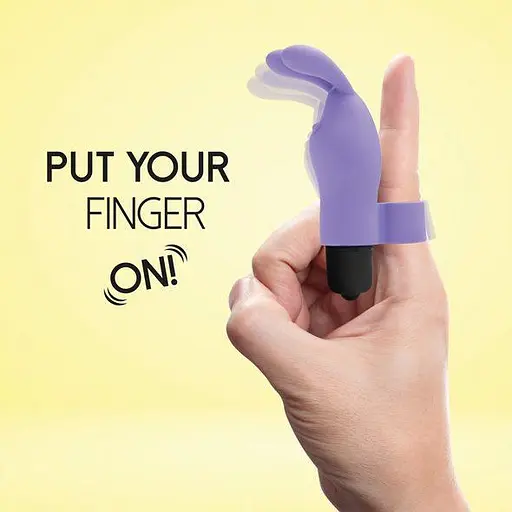 Вібратор на палець FeelzToys Magic Finger 10 см фіолетовий - фото 4