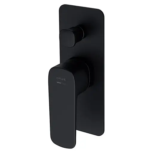 Смеситель для ванны и душа Cersanit Larga S951-373 с коробкой скрытого монтажа Черный 30412 - фото 1