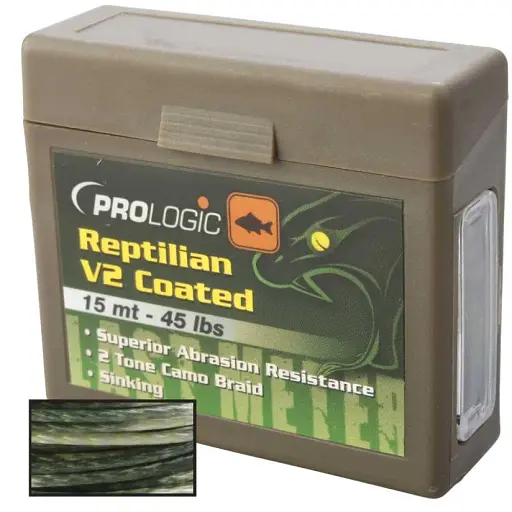 Повідцевий матеріал Prologic Reptilian V2 15 м 45 lb Coated Ca мo Sinking